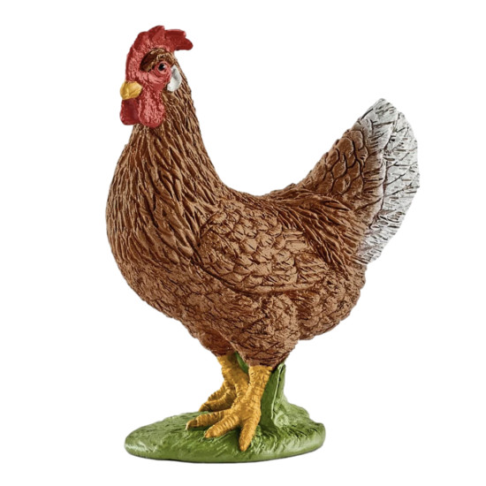 Figurine Schleich Poule en PVC - Jouet éducatif pour enfants et collectionneurs - 100% authentique de Schleich - Figurine d'a...