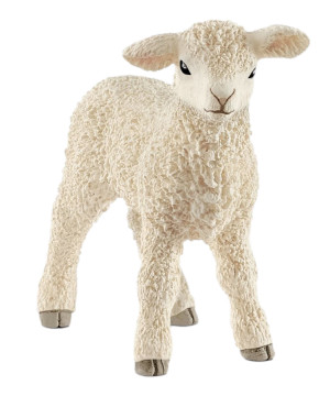 Figurine Schleich Agneau réaliste en plastique - Jouet éducatif pour enfants, 1er âge de Schleich - Figurine d'animaux dans S043