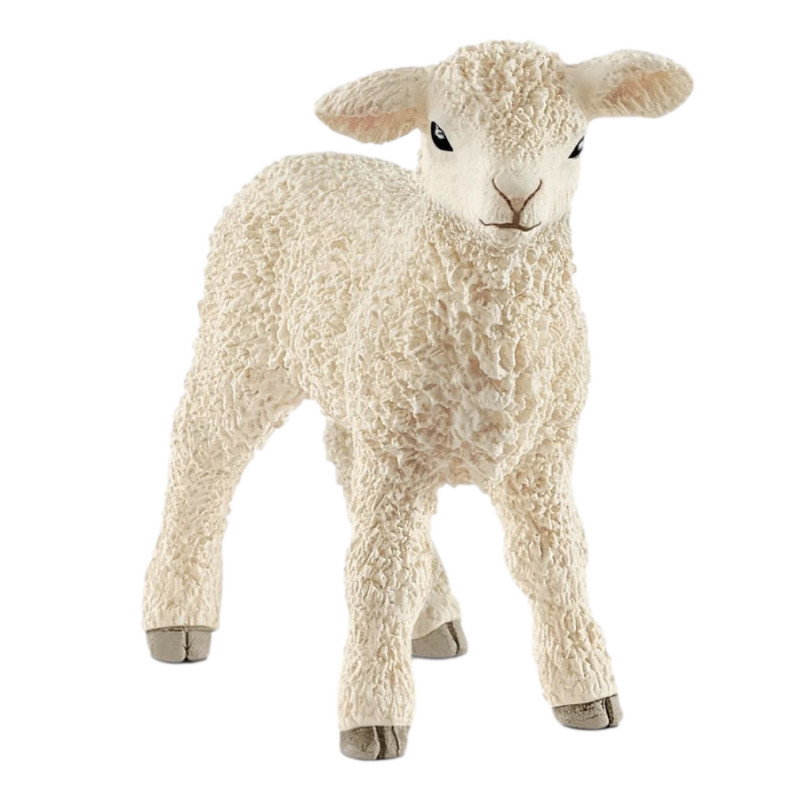 Figurine Schleich Agneau réaliste en plastique - Jouet éducatif pour enfants, 1er âge de Schleich - Figurine d'animaux dans S043