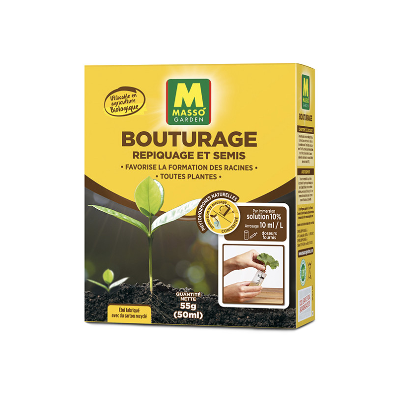 Bouturage & Repiquage 50ml - Engrais Naturel Masso Garden pour Semis Optimaux