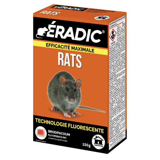 Raticide Pâtes Fluorescentes 150g pour Éradication Efficace de Jardinerie Bordeaux Libourne Gironde dans S036