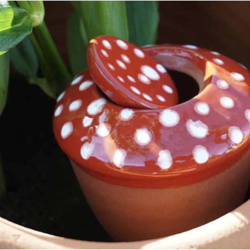 Ollas bolet rouge à pois blanc lutton de Poterie Lutton dans P2031