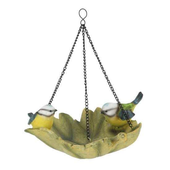 Bain Oiseaux Feuille Suspendue - Accessoire Écologique pour Oiseaux en Jardin de Esschert design - deco maison et jardin dans...