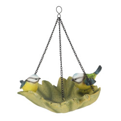 Bain Oiseaux Feuille Suspendue - Accessoire Écologique pour Oiseaux en Jardin de Esschert design - deco maison et jardin dans...
