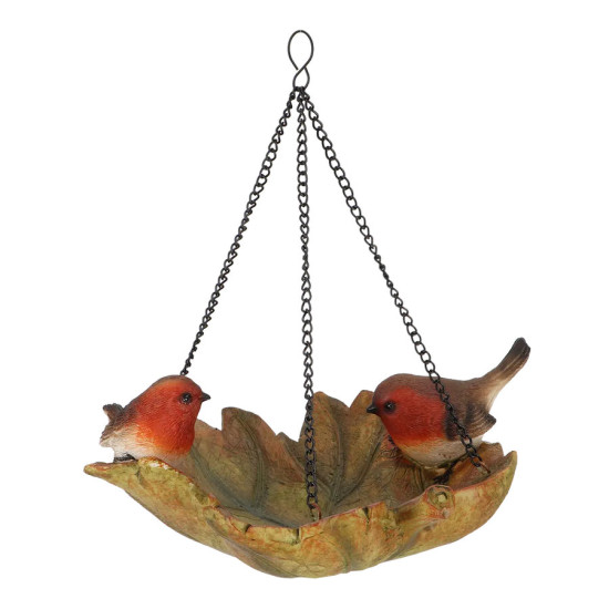 Bain Oiseaux Feuille Suspendue - Accessoire Écologique pour Oiseaux en Jardin de Esschert design - deco maison et jardin dans...