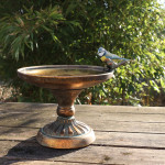 Bain d'Oiseaux en Métal Vieilli pour Décoration de Jardin et Maison - Accessoire Jardinier de Esschert design - deco maison e...