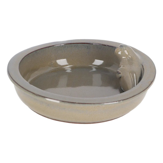 Bain d'Oiseau Rond Phoque - Décoration de Jardin Élégante et Accessoire Pratique pour Jardiniers de Esschert design - deco ma...