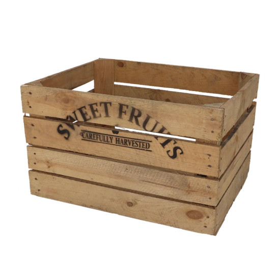 Cageot en Bois pour Pommes - Décoration Jardin et Accessoires de Jardinage de Esschert design - deco maison et jardin dans E058