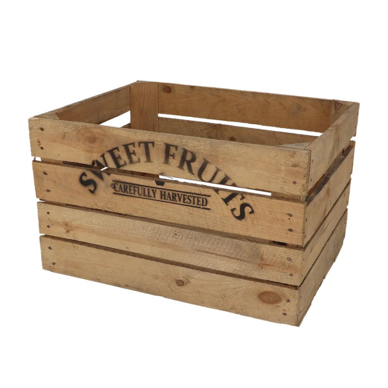 Cageot en Bois pour Pommes - Décoration Jardin et Accessoires de Jardinage de Esschert design - deco maison et jardin dans E058