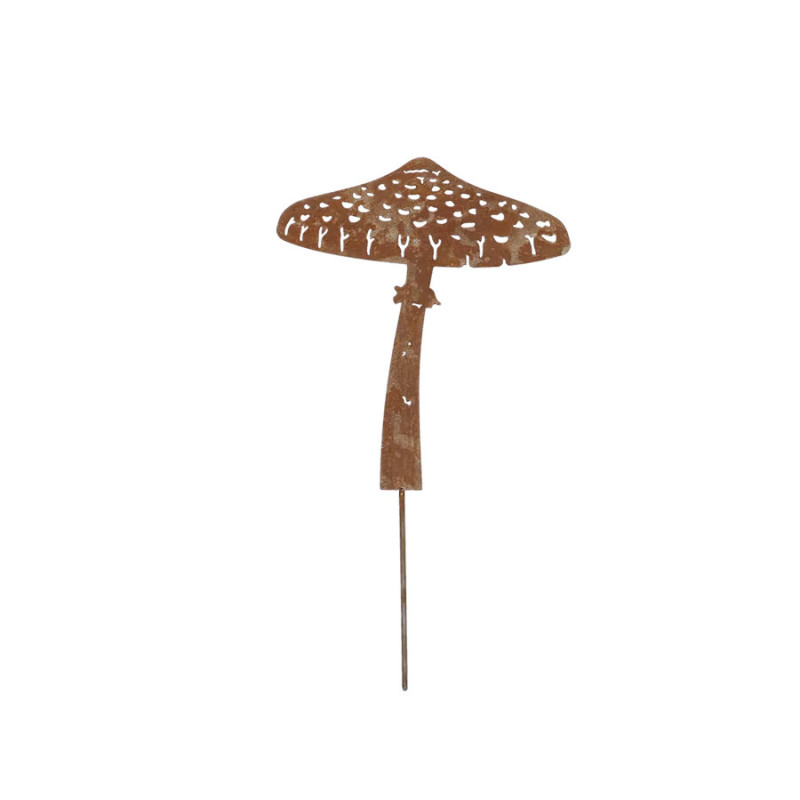 Tuteur Champignon Parasol en métal Rouille - Accessoire Décoratif pour Jardin et Maison de Esschert design - deco maison et j...