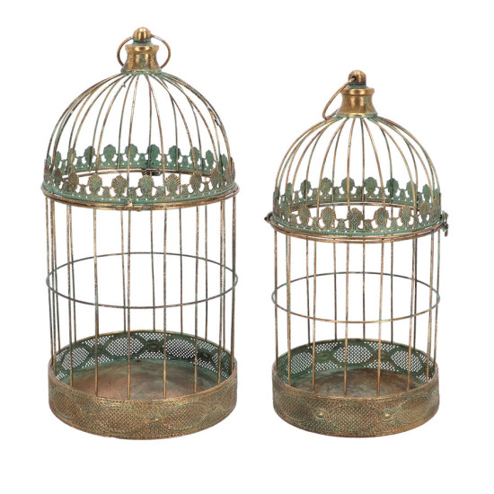 Ensemble de 2 cages en métal pour la déco de jardin et accessoires de jardinage de Esschert design - deco maison et jardin da...