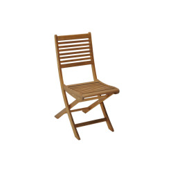 Chaise Pliante Acacia Saturne pour Jardin et Maison - Élégance et Praticité de Proloisirs - Océo - table et fauteuil et mobil...