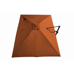 Toile Parasol Sienne 3x4/8 - Décoration Élégante pour Jardin et Maison de Proloisirs - Océo - table et fauteuil et mobilier d...