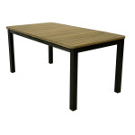 Table extensible BALITO en aluminium et acacia - Décoration élégante pour jardin et maison de Proloisirs - Océo - table et fa...