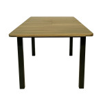 Table extensible BALITO en aluminium et acacia - Décoration élégante pour jardin et maison de Proloisirs - Océo - table et fa...