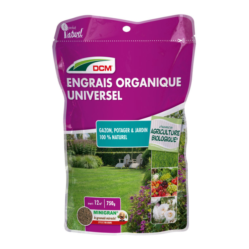 Engrais Universel 0,75 kg - Fertilisez votre Jardin et Potager Naturellement - DCM de DCM - Engrais et terreaux dans D006