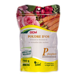 Engrais Poudre d'Os 0,750 kg - Fertilisez votre Jardin et Potager Naturellement - DCM de DCM - Engrais et terreaux dans D006