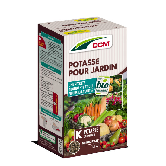 Engrais Potasse Organique 1,5 kg - Fertilisation Naturelle pour Jardin et Potager - DCM de DCM - Engrais et terreaux dans D006