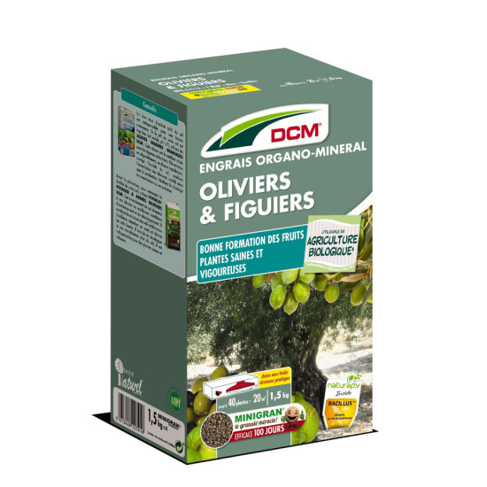 Engrais naturel pour Olivier et Figuier - 1,5 kg pour un jardin florissant - DCM de DCM - Engrais et terreaux dans D006