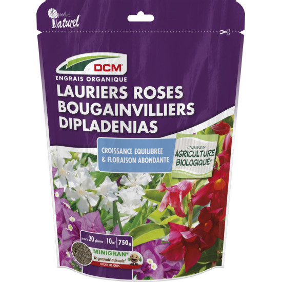 Engrais Laurier Rose 0,750 kg - Fertilisant Naturel pour Jardin et Potager - DCM de DCM - Engrais et terreaux dans D006