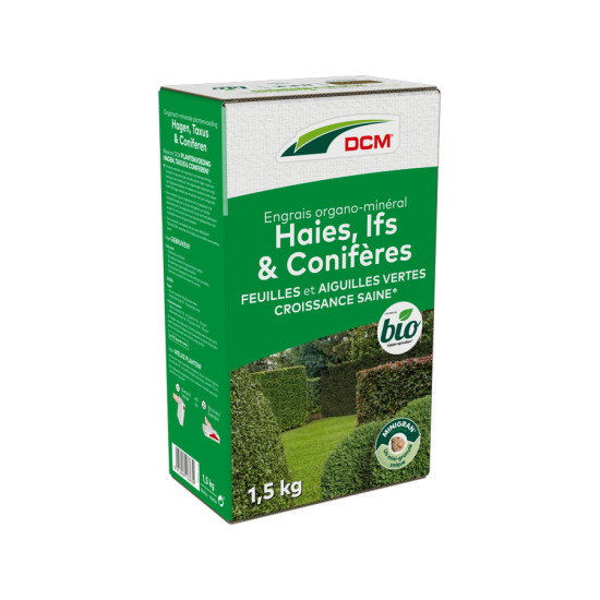Engrais Spécial Haies et Conifères - 1,5 kg pour un Jardin Épanoui - DCM de DCM - Engrais et terreaux dans D006