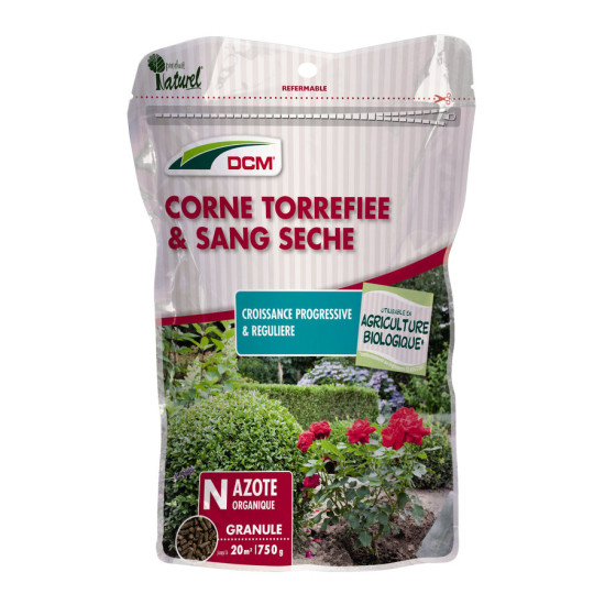 Engrais Corne et Sang 750g - Fertilisation Naturelle pour Jardin et Potager - DCM de DCM - Engrais et terreaux dans D006