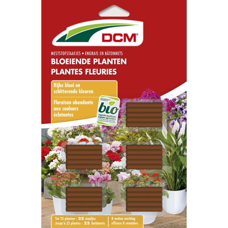Engrais Bâtonnets pour Plantes Fleuries - 25 Pièces , Nutrition Optimale du Jardin - DCM de DCM - Engrais et terreaux dans D006