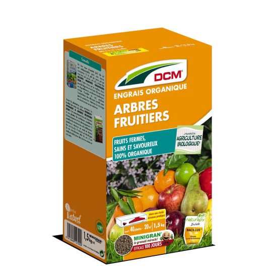 Engrais Spécial Arbres Fruitiers - 1,5 kg pour un Jardin Épanoui - DCM de DCM - Engrais et terreaux dans D006