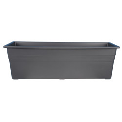 Jardinière Ronda 40 cm Gris - en plastique fabriquée par Riviera de Riviera - fabricant de Pots à reserve d'eau et sans réser...