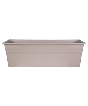 Jardinière ronda Taupe 40 cm - en plastique fabriquée par Riviera de Riviera - fabricant de Pots à reserve d'eau et sans rése...