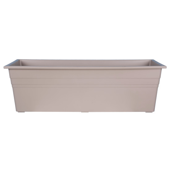Jardinière Ronda 50 Taupe - en plastique fabriquée par Riviera de Riviera - fabricant de Pots à reserve d'eau et sans réserve...