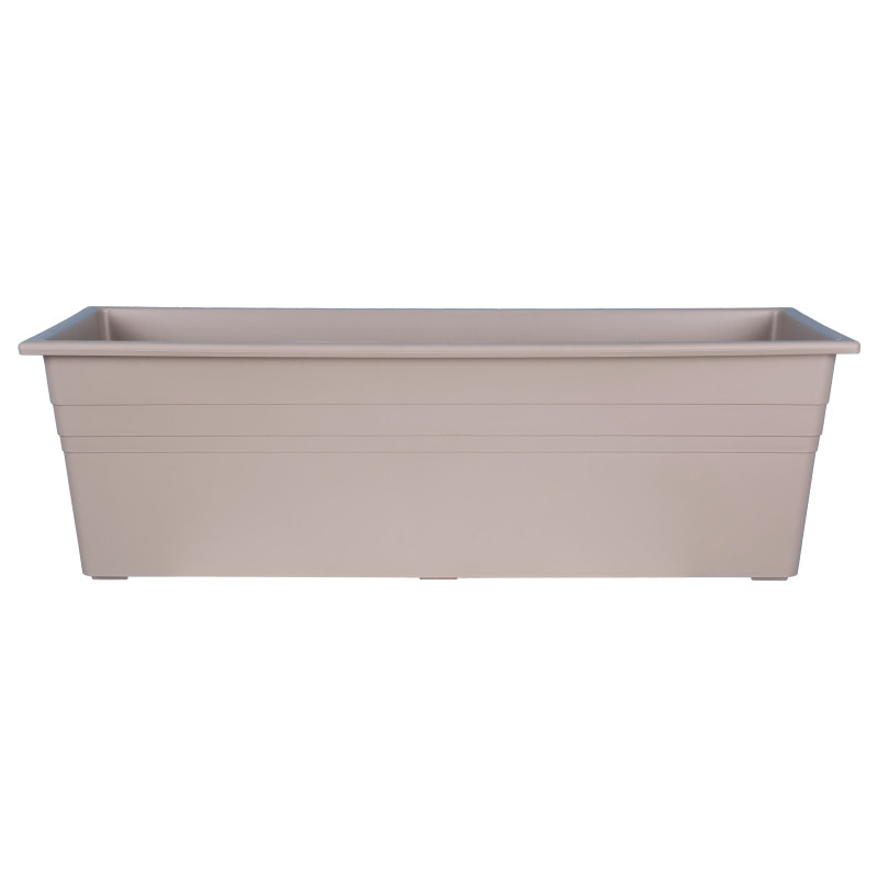 Jardinière Ronda 50 Taupe - en plastique fabriquée par Riviera de Riviera - fabricant de Pots à reserve d'eau et sans réserve...