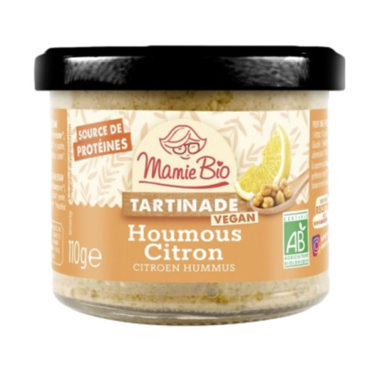TARTINADE HOUMOUS CITRON VEGAN 100G de Table des producteurs Libourne dans 🥔 Apéritifs à manger