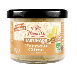 TARTINADE HOUMOUS CITRON VEGAN 100G de Table des producteurs Libourne dans 🥔 Apéritifs à manger