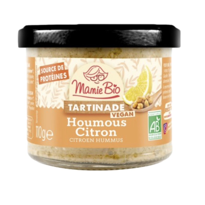 TARTINADE HOUMOUS CITRON VEGAN 100G de Table des producteurs Libourne dans 🥔 Apéritifs à manger