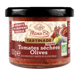 TARTINADE TOMATES SECHEES OLIVES VEGAN 100G de Table des producteurs Libourne dans 🥔 Apéritifs à manger