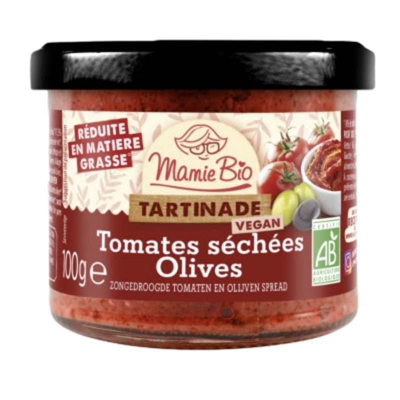 TARTINADE TOMATES SECHEES OLIVES VEGAN 100G de Table des producteurs Libourne dans 🥔 Apéritifs à manger