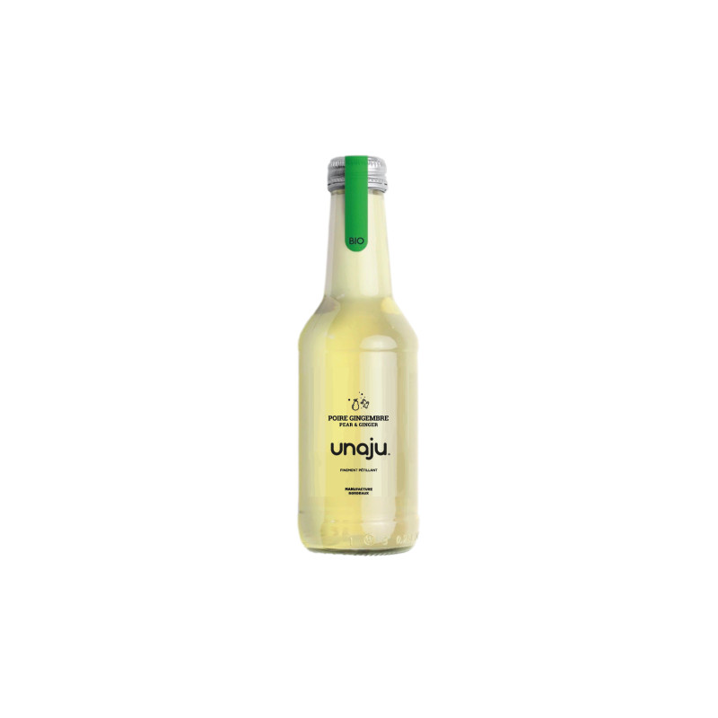 UNAJU POIRE GINGEMBRE 25CL de Unaju - Les jus pétillants de Bordeaux dans 🥛 Boissons sans alcools