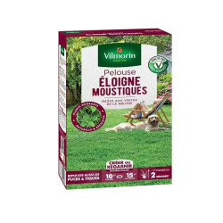 Pelouse Anti-Moustiques 250g - Mélange de graines pour éviter les moustiques, puces et tiques dans le gazon de Vilmorin - Gra...