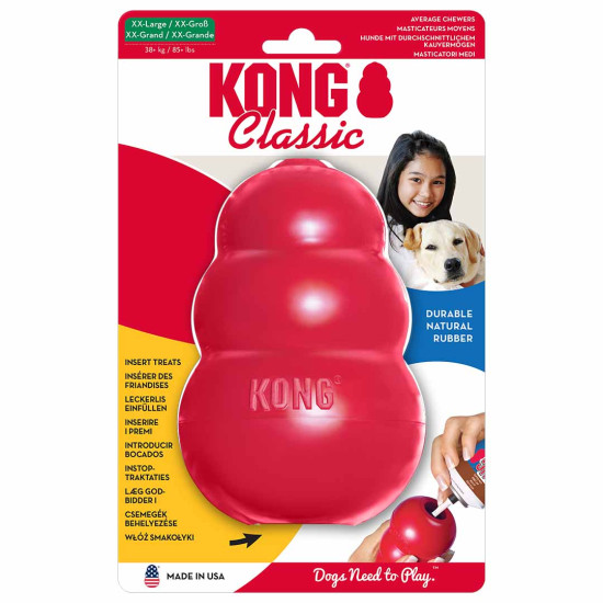Kong classic xxl - 16x10x10cm rouge de Jouet KONG pour chien dans L043