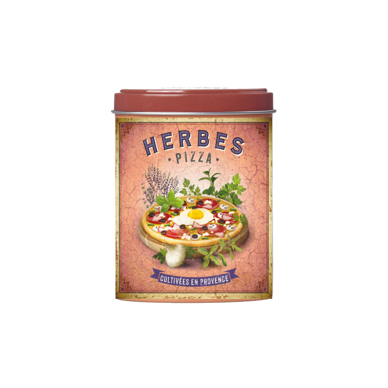 BOITE VERSEUSE HERBES PIZZA 25G de Savons 🧼et huiles essentielles Esprit de Provence 🫏 dans E1061