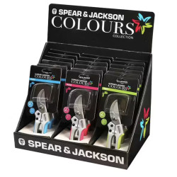 Sécateur couleurs ergonomique pour jardinage et taille de plantes de Spear et Jackson - Outil de jardin dans A038