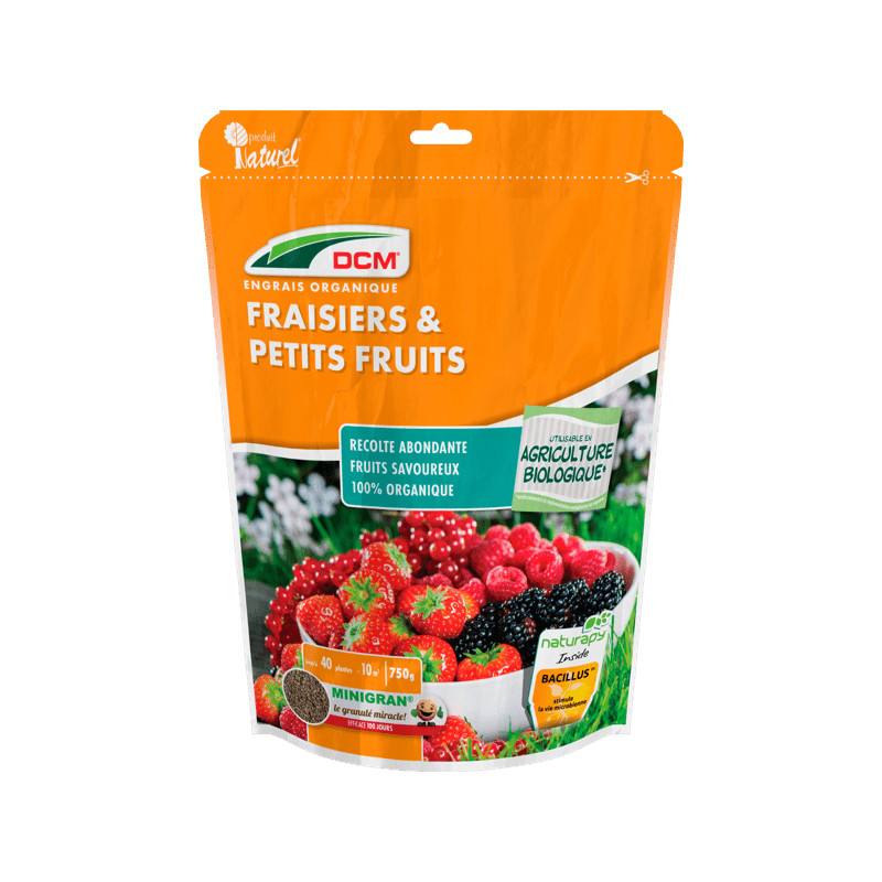 Engrais fraisier et petits fruits en granulés- 750g - DCM de DCM - Engrais et terreaux dans D006