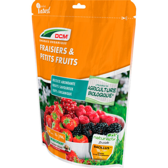 Engrais fraisier et petits fruits en granulés- 750g - DCM de DCM - Engrais et terreaux dans D006