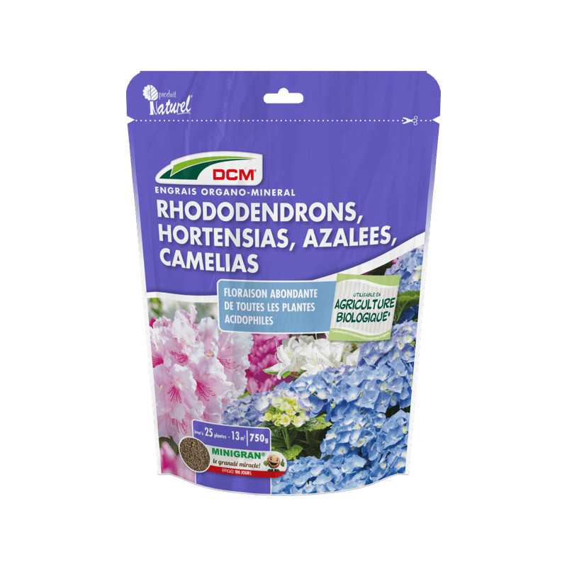 Engrais granulés pour azalée, rhododendron et hortensia 750g - DCM de DCM - Engrais et terreaux dans D006