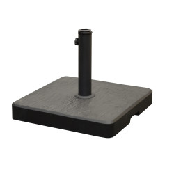 Pied Béton 35 kg Acier 38/48 mm Anthracite - Support Résistant pour Extérieur