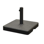 Pied Béton 35 kg Acier 38/48 mm Anthracite - Support Résistant pour Extérieur