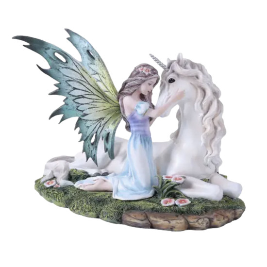 Figurine Fee avec licorne de Herboristerie et Esotérisme à Libourne dans P207