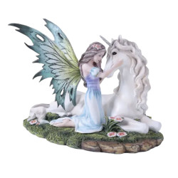 Figurine Fee avec licorne de Herboristerie et Esotérisme à Libourne dans P207