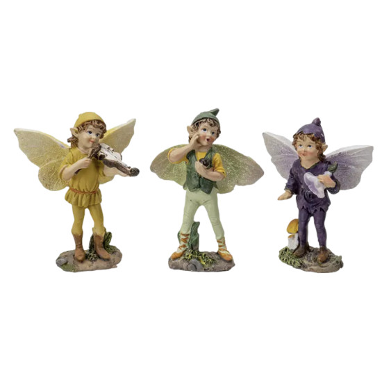 Figurine Ensemble de Fee Garcon 3 Pieces de Herboristerie et Esotérisme à Libourne dans P207